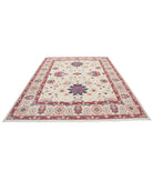 Ziegler 8'0'' X 10'0'' Hand-Knotted Wool Rug 8'0'' x 10'0'' (240 X 300) / Ivory / Red