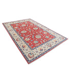 Ziegler 6'4'' X 9'4'' Hand-Knotted Wool Rug 6'4'' x 9'4'' (190 X 280) / Red / Ivory