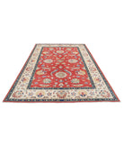 Ziegler 6'5'' X 9'8'' Hand-Knotted Wool Rug 6'5'' x 9'8'' (193 X 290) / Red / Ivory