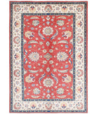 Ziegler 6'5'' X 9'8'' Hand-Knotted Wool Rug 6'5'' x 9'8'' (193 X 290) / Red / Ivory