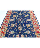 Ziegler 6'2'' X 9'2'' Hand-Knotted Wool Rug 6'2'' x 9'2'' (185 X 275) / Blue / Red