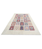 Ziegler 6'7'' X 11'2'' Hand-Knotted Wool Rug 6'7'' x 11'2'' (198 X 335) / Ivory / Red