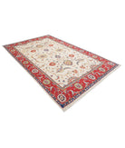 Ziegler 6'5'' X 10'2'' Hand-Knotted Wool Rug 6'5'' x 10'2'' (193 X 305) / Ivory / Red