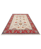 Ziegler 6'5'' X 10'2'' Hand-Knotted Wool Rug 6'5'' x 10'2'' (193 X 305) / Ivory / Red