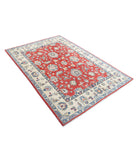 Ziegler 4'8'' X 6'10'' Hand-Knotted Wool Rug 4'8'' x 6'10'' (140 X 205) / Red / Ivory