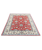 Ziegler 4'8'' X 6'10'' Hand-Knotted Wool Rug 4'8'' x 6'10'' (140 X 205) / Red / Ivory