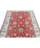 Ziegler 4'8'' X 6'10'' Hand-Knotted Wool Rug 4'8'' x 6'10'' (140 X 205) / Red / Ivory