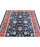 Ziegler 4'10'' X 6'4'' Hand-Knotted Wool Rug 4'10'' x 6'4'' (145 X 190) / Blue / Red