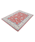 Ziegler 4'9'' X 6'5'' Hand-Knotted Wool Rug 4'9'' x 6'5'' (143 X 193) / Red / Ivory