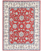 Ziegler 4'9'' X 6'5'' Hand-Knotted Wool Rug 4'9'' x 6'5'' (143 X 193) / Red / Ivory