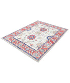 Ziegler 5'1'' X 6'9'' Hand-Knotted Wool Rug 5'1'' x 6'9'' (153 X 203) / Ivory / Red