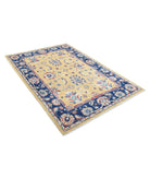 Ziegler 4'9'' X 6'8'' Hand-Knotted Wool Rug 4'9'' x 6'8'' (143 X 200) / Gold / Blue