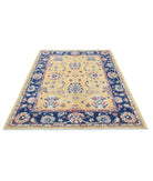 Ziegler 4'9'' X 6'8'' Hand-Knotted Wool Rug 4'9'' x 6'8'' (143 X 200) / Gold / Blue