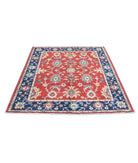 Ziegler 5'0'' X 6'5'' Hand-Knotted Wool Rug 5'0'' x 6'5'' (150 X 193) / Red / Blue