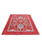 Ziegler 5'1'' X 6'7'' Hand-Knotted Wool Rug 5'1'' x 6'7'' (153 X 198) / Red / Blue