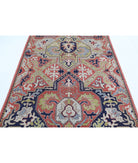 Ziegler 5'2'' X 6'11'' Hand-Knotted Wool Rug 5'2'' x 6'11'' (155 X 208) / Red / Blue