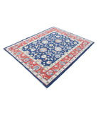 Ziegler 5'0'' X 6'4'' Hand-Knotted Wool Rug 5'0'' x 6'4'' (150 X 190) / Blue / Red