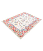 Ziegler 4'10'' X 6'4'' Hand-Knotted Wool Rug 4'10'' x 6'4'' (145 X 190) / Ivory / Red