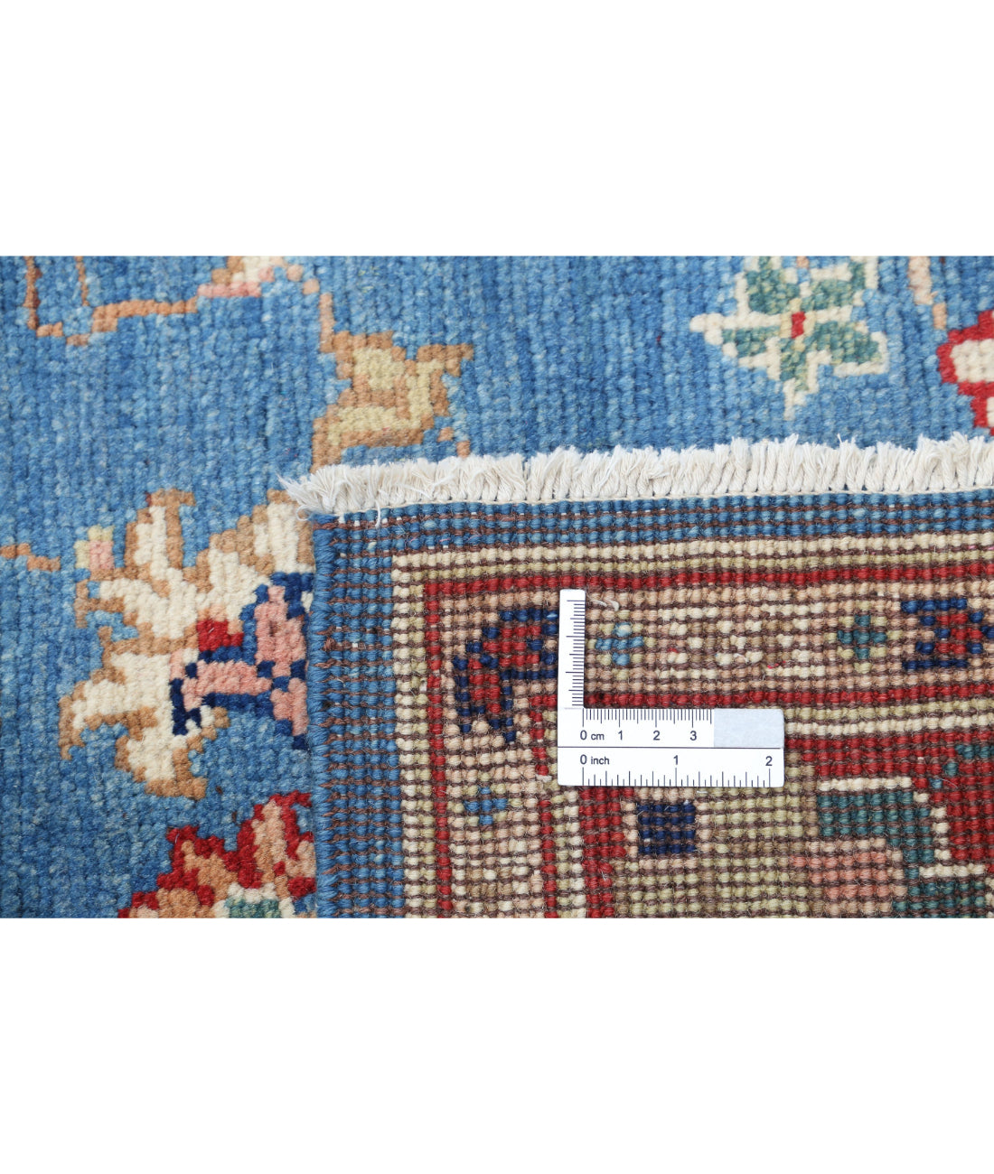 Ziegler 4'1'' X 5'11'' Hand-Knotted Wool Rug 4'1'' x 5'11'' (123 X 178) / Blue / Red