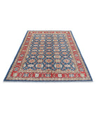 Ziegler 5'1'' X 7'3'' Hand-Knotted Wool Rug 5'1'' x 7'3'' (153 X 218) / Blue / Red