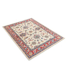 Ziegler 4'2'' X 5'6'' Hand-Knotted Wool Rug 4'2'' x 5'6'' (125 X 165) / Ivory / Red