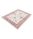 Ziegler 4'2'' X 5'6'' Hand-Knotted Wool Rug 4'2'' x 5'6'' (125 X 165) / Ivory / Red