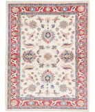 Ziegler 4'2'' X 5'6'' Hand-Knotted Wool Rug 4'2'' x 5'6'' (125 X 165) / Ivory / Red