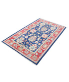 Ziegler 3'11'' X 6'6'' Hand-Knotted Wool Rug 3'11'' x 6'6'' (118 X 195) / Blue / Red