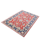 Ziegler 4'1'' X 5'8'' Hand-Knotted Wool Rug 4'1'' x 5'8'' (123 X 170) / Red / Blue