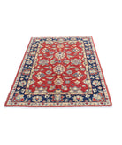 Ziegler 4'1'' X 5'8'' Hand-Knotted Wool Rug 4'1'' x 5'8'' (123 X 170) / Red / Blue