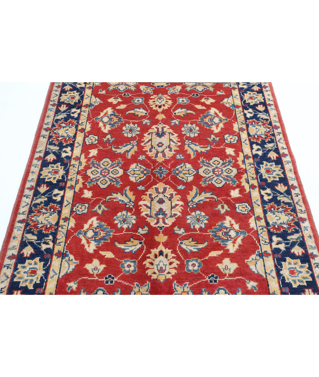 Ziegler 4'1'' X 5'8'' Hand-Knotted Wool Rug 4'1'' x 5'8'' (123 X 170) / Red / Blue