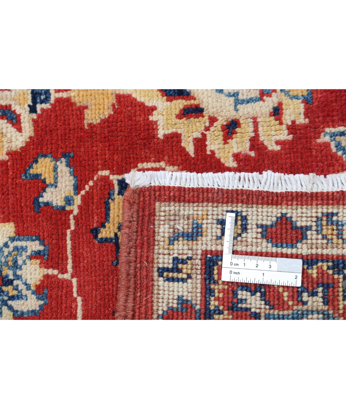 Ziegler 4'1'' X 5'8'' Hand-Knotted Wool Rug 4'1'' x 5'8'' (123 X 170) / Red / Blue