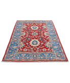 Ziegler 4'2'' X 5'10'' Hand-Knotted Wool Rug 4'2'' x 5'10'' (125 X 175) / Red / Blue