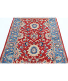 Ziegler 4'2'' X 5'10'' Hand-Knotted Wool Rug 4'2'' x 5'10'' (125 X 175) / Red / Blue