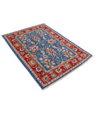 Ziegler 4'2'' X 5'10'' Hand-Knotted Wool Rug 4'2'' x 5'10'' (125 X 175) / Blue / Red