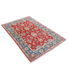 Ziegler 3'10'' X 5'9'' Hand-Knotted Wool Rug 3'10'' x 5'9'' (115 X 173) / Red / Blue