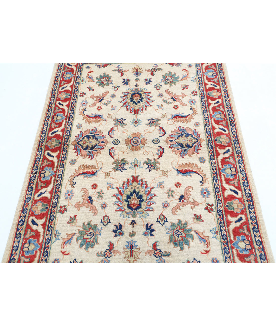 Ziegler 3'9'' X 5'10'' Hand-Knotted Wool Rug 3'9'' x 5'10'' (113 X 175) / Ivory / Red