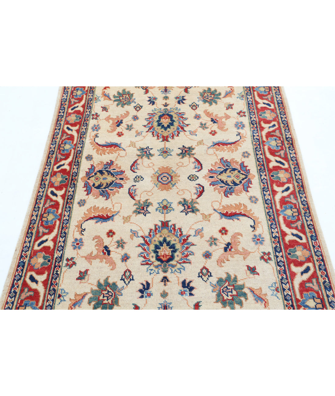 Ziegler 3'11'' X 5'11'' Hand-Knotted Wool Rug 3'11'' x 5'11'' (118 X 178) / Ivory / Red