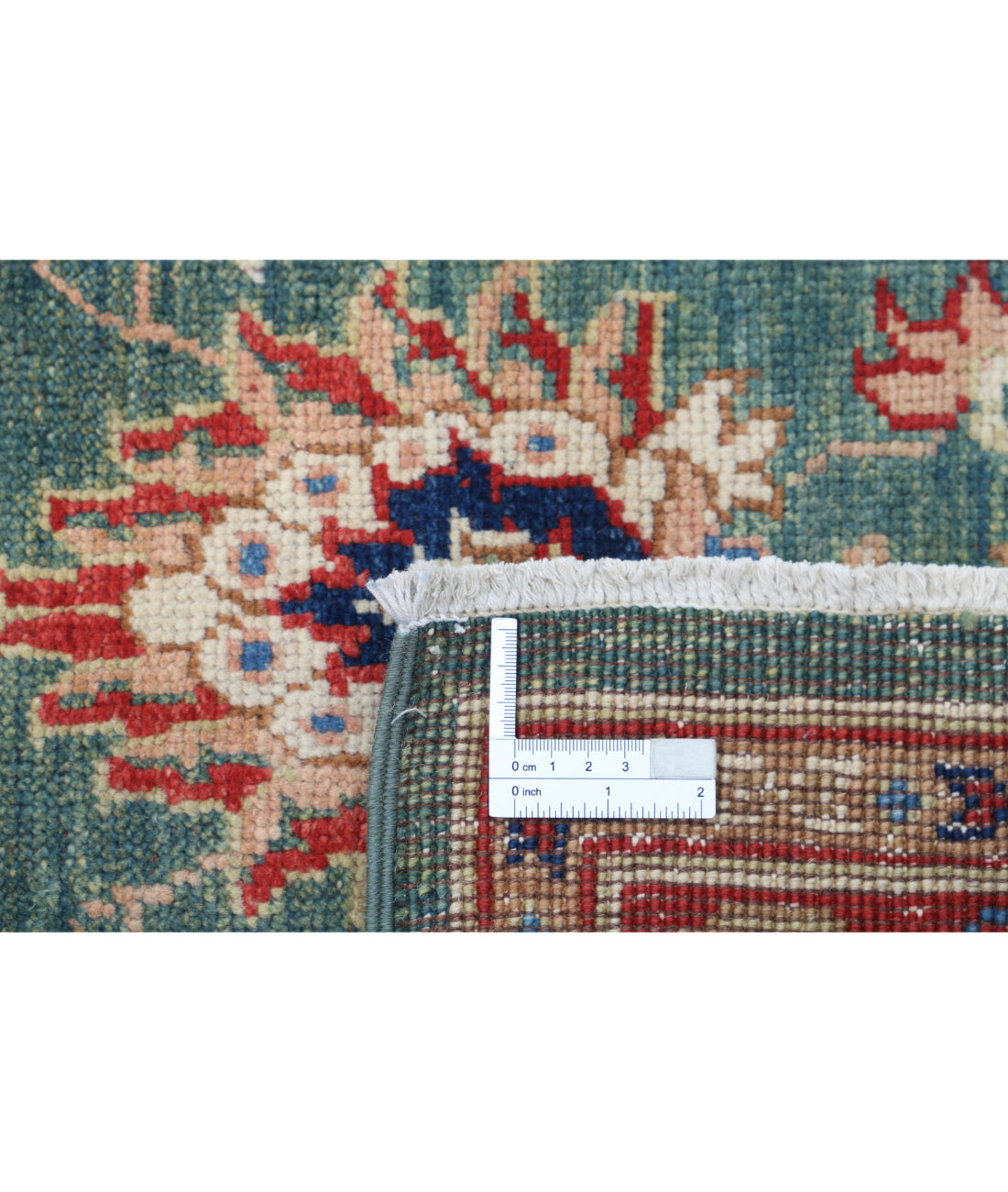 Ziegler 3'10'' X 6'3'' Hand-Knotted Wool Rug 3'10'' x 6'3'' (115 X 188) / Green / Red