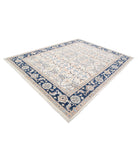 Ziegler 8'11'' X 11'5'' Hand-Knotted Wool Rug 8'11'' x 11'5'' (268 X 343) / Ivory / Blue