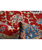 Ziegler 5'0'' X 6'3'' Hand-Knotted Wool Rug 5'0'' x 6'3'' (150 X 188) / Red / Blue