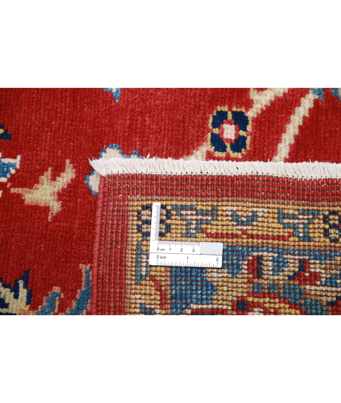 Ziegler 5'0'' X 6'3'' Hand-Knotted Wool Rug 5'0'' x 6'3'' (150 X 188) / Red / Blue