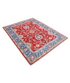 Ziegler 5'1'' X 6'6'' Hand-Knotted Wool Rug 5'1'' x 6'6'' (153 X 195) / Red / Blue