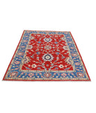 Ziegler 5'1'' X 6'6'' Hand-Knotted Wool Rug 5'1'' x 6'6'' (153 X 195) / Red / Blue