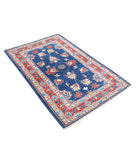 Ziegler 3'1'' X 4'9'' Hand-Knotted Wool Rug 3'1'' x 4'9'' (93 X 143) / Blue / Red