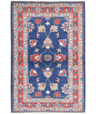 Ziegler 3'1'' X 4'9'' Hand-Knotted Wool Rug 3'1'' x 4'9'' (93 X 143) / Blue / Red