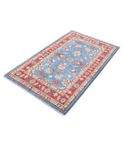 Ziegler 3'0'' X 5'0'' Hand-Knotted Wool Rug 3'0'' x 5'0'' (90 X 150) / Blue / Red