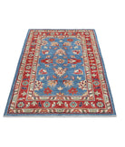 Ziegler 3'0'' X 5'0'' Hand-Knotted Wool Rug 3'0'' x 5'0'' (90 X 150) / Blue / Red