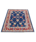 Ziegler 3'4'' X 4'11'' Hand-Knotted Wool Rug 3'4'' x 4'11'' (100 X 148) / Blue / Red