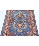 Ziegler 3'0'' X 4'9'' Hand-Knotted Wool Rug 3'0'' x 4'9'' (90 X 143) / Blue / Ivory